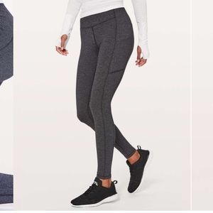 Speed up tight 28” heathered black herringbone